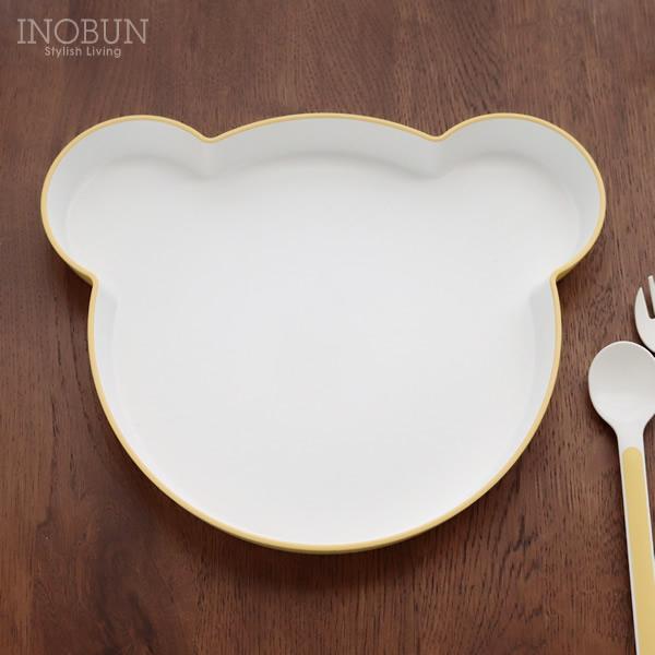 tak KIDS DISH plate bear 日本製 プレート イエロー ベビー食器