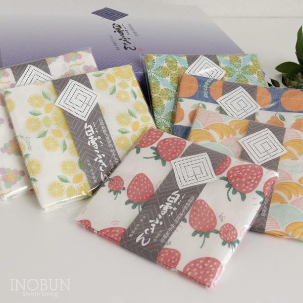 白雪ふきん オリジナルギフトセット くだもの 6枚入り 箱詰セット