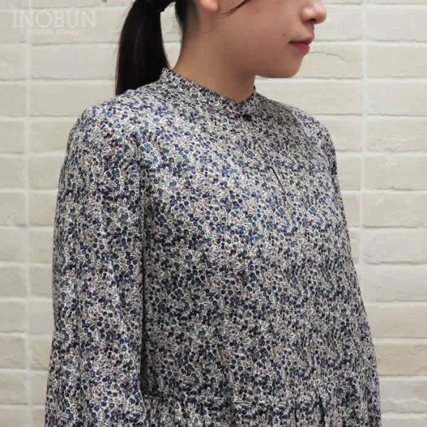 イノブン別注 J.Sloane キーネック すっきり見えワンピース Wiltshire Bud/DE