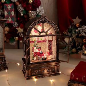 送料無料 ハルモニア LED アクリルキャッスル＆トレイン オルゴール