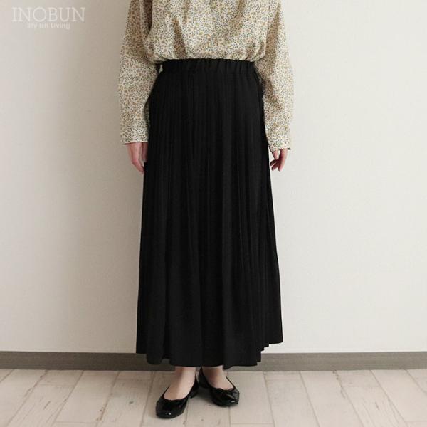 sosotto アンティークサテン消しプリーツスカート ブラック ソソット セール
