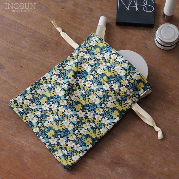 ポーチ リバティ 巾着 ポーチ S Katie's ケイティズ マスタード イノブンオリジナル 花柄...