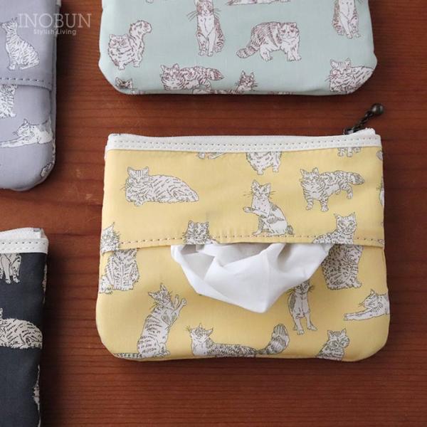 リバティ ティッシュポーチ 02 ミャオウ YE