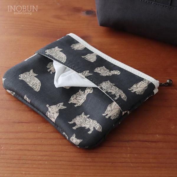 リバティ ティッシュポーチ 02 ミャオウ GY