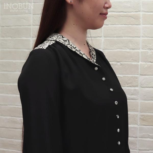 J.Sloane LIBERTY ショールカラーワンピース ポリエステルリノン Mortimer/Z...