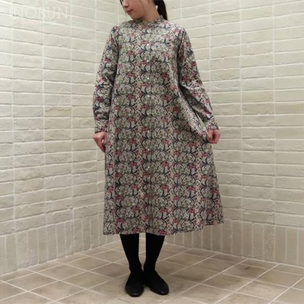 Parkes LIBERTY バンドカラーフレアワンピース コーデュロイ BELTON/J25AU【...