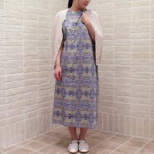 sosotto ソソット リバティLIBERTYタナローン×無地ギャザー切替