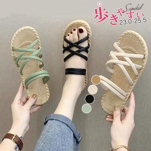 夏の大活躍 一部 2WAY ダブルストラップ サンダル