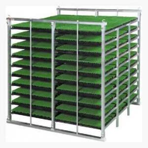 ケーエス製販 苗コンテナ KS-80AL 水平式収納タイプ 工具不要 簡単 軽トラック用 荷台