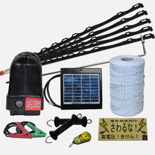 4541175510223 タイガー ソーラー式電線セット（ガイシ付支柱・電線・ゲートクリップ・テス...