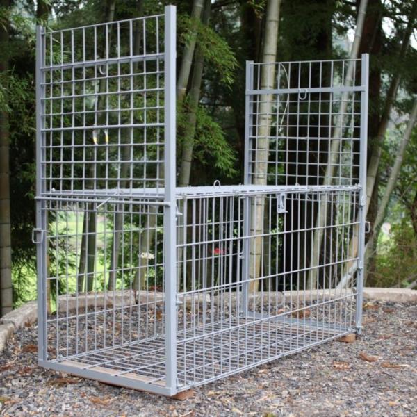 【11月下旬入荷】【営業所止めにてお届け】イノシシ箱罠 トリガー式 蹴り糸式 ファーレ旭式 箱罠ビッ...