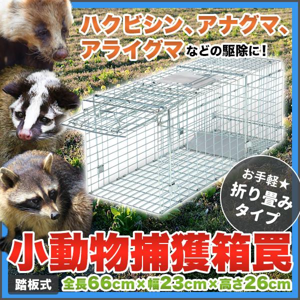 ハクビシン アナグマ アライグマ駆除 対策に効果あり お手軽 折り畳みタイプ スモールサイズ 全長6...
