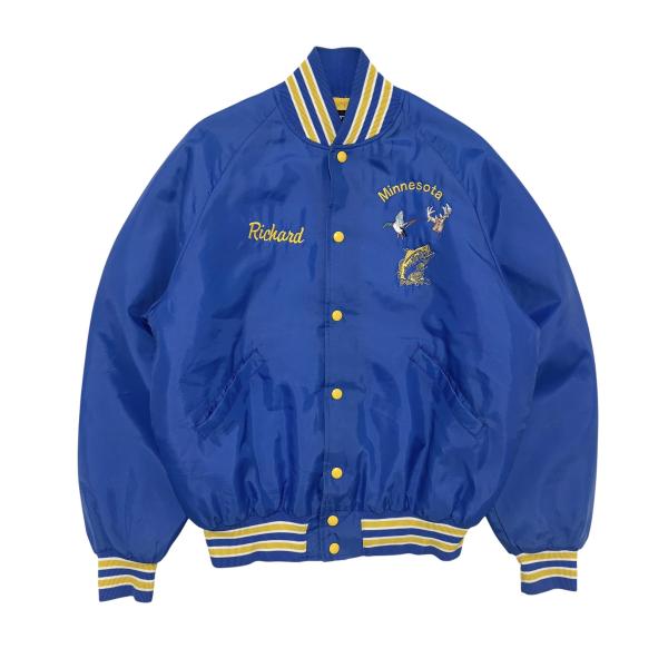 古着 バトウィン BUTWIN 中綿 ナイロンスタジャン バーシティジャケット クリーニング済 80...