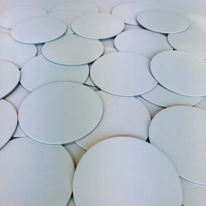 《工作用厚紙》直径75ｍｍ厚み1.6ｍｍ両面白100枚入