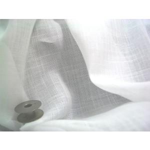 綿　細番手スラブローン・オフホワイト精練済み　　112ｃｍ巾　（藍染め・草木染め・手染め・染色に適合)