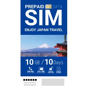 【国内専用プリペイドSIMカード】10GB10DAYS / SoftBankメイン回線利用！｜inplus