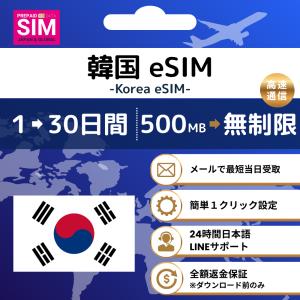 [韓国 eSIM プレミアム] 高速データ専用 ...の商品画像