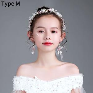 子供ヘアアクセサリー 子どもカチューシャ キッズ髪飾り フラワーガール 結婚式 子供フォーマル ピアノ 発表会 ドレス コンクール ティアラー 王冠｜inpoline