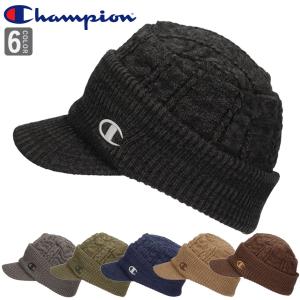 つば付き ニットキャップ チャンピオン ミックス ニット帽 バイザーニットキャップ ゴルフ あったか Champion mix visor knit cap 498-0042