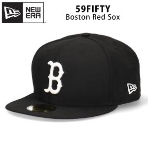 ニューエラ 59FIFTY オールブラック ボストン レッドソックス キャップ 帽子 MLB 大きいサイズ NEW ERA 5950 ブランド MLB Boston Red Sox