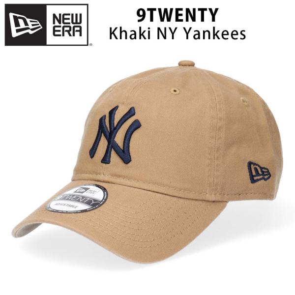 ニューエラ NEW ERA 9TWENTY カーキ ニューヨーク ヤンキース　ロゴキャップ 帽子 サ...
