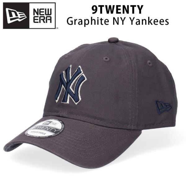 ニューエラ NEW ERA 9TWENTYグラファイト NY ヤンキース キャップ グレー 帽子 ロ...