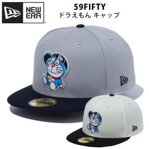 ニューエラ ドラえもん 59FIFTY キャップ NEW ERA フラットバイザー 帽子 大きいサイズ 5950 ドラえもん帽子 ブランド new era｜INREASON