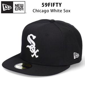 ニューエラ NEW ERA 59FIFTY ホワイト ソックス キャップ 帽子 MLB 大きいサイズ Chicago White Sox 5950 ブラック 70358700｜inreason