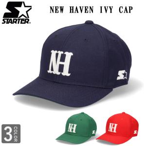 スターター STARTER ニューヘブン ロゴ キャップ ローキャップ 帽子 NEW HAVEN IVY CAP 117192701｜inreason