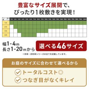 人工芝 1m×10m ロール アイリスオーヤマ...の詳細画像3
