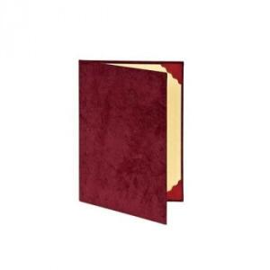 ナカバヤシ 証書ファイル スエード B5　エンジ・FSS-B5-R