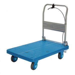 同梱・代引不可 静音台車　ハンドストッパー　ハンドル折りたたみ式　最大積載量250kg　PLA300...