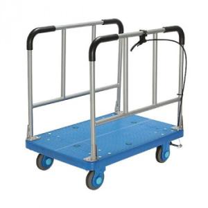 同梱・代引不可 静音台車　長尺物運搬車　ハンドストッパー　最大積載量300kg　PLA300-W-H...