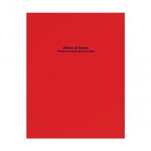 ナカバヤシ　ドゥファビネ100年アルバム　ビス式　A4　レッド　アH-A4D-161-R