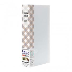 ナカバヤシ　フォトホルダー288　ポケットアルバム　チェック　クリア　PHE1288A-C