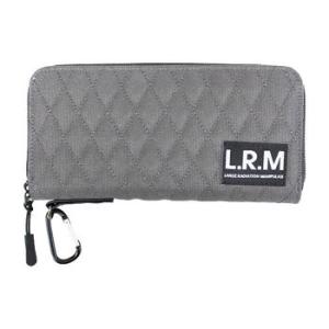 L.R.M リップステッチラウンド長財布 CMK-0557 グレー