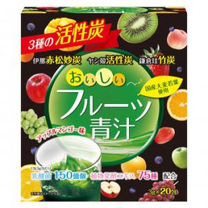 ユーワ おいしいフルーツ青汁 3種の活性炭 3g×20包｜insatsuhiroba