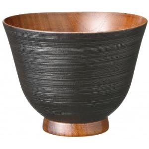 阿瀬真三商店 かゆ椀 千筋黒 R0910