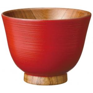 阿瀬真三商店 かゆ椀 千筋朱 R0909