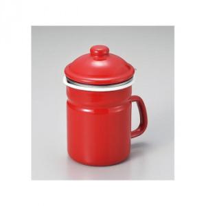 活性炭付オイルポット0.7L　PCL-06R・レッド