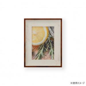 写真立　ポルタ　L　ホワイト・ブラウン　33R09412001