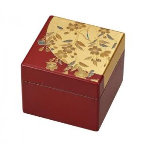 まえじゅう漆器 姫小箱(鏡付) さくら 4R-603