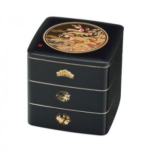 まえじゅう漆器 松竹梅 5.0 都三段重(B) 7R-617