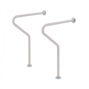 シロクマ　R形丸棒手すり（洗面器用） アイボリ NO-866　600mm