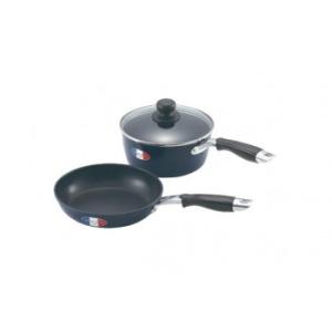 「ジャンヌ・エコール」片手鍋18cm＆フライパン18cmセット　JE-114R