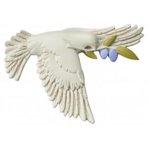 セトクラフト ウォールデコ ハト オリーブ R24-1062