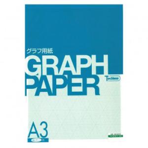SAKAEテクニカルペーパー 1MM立体三角グラフ A3 グリーン SAKA3R12