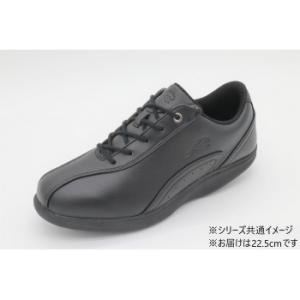 ウォーキングシューズ ロシオ RD スムースブラック 22.5cm