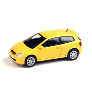 JADI ホンダ シビック タイプR EP3 01 サンライトイエロー RHD 1/64スケール P...