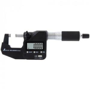 シンワ測定 デジタルマイクロメーター 0〜25mm 防塵防水 データ転送機能付 19825